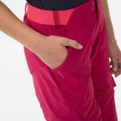 Quechua Kids’ Modulable Hiking Trousers MH500 Raspberry 7 -Quechua k030ce7f8ed6c7465e93250cdb762c931