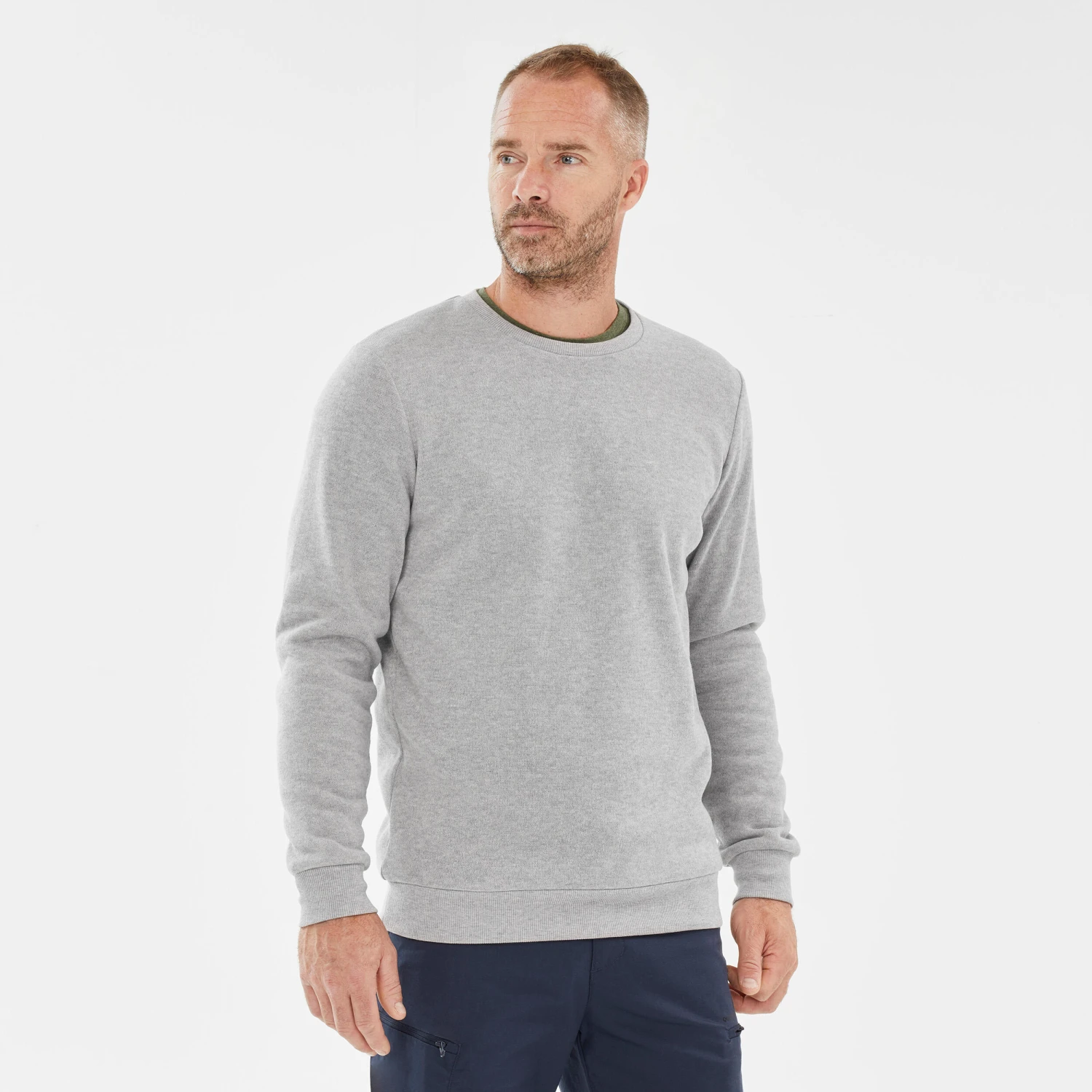 Quechua Men’s Crew Neck Hiking Sweater 13 Quechua Men’s Crew Neck Hiking Sweater - Image 13