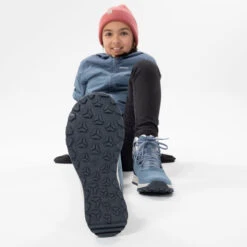 Quechua KIDS’ WARM WATERPROOF HIKING BOOTS - SH500 Leather Lace-up -Quechua k17ccf6ce2928795181ed7bb69d9eb57c