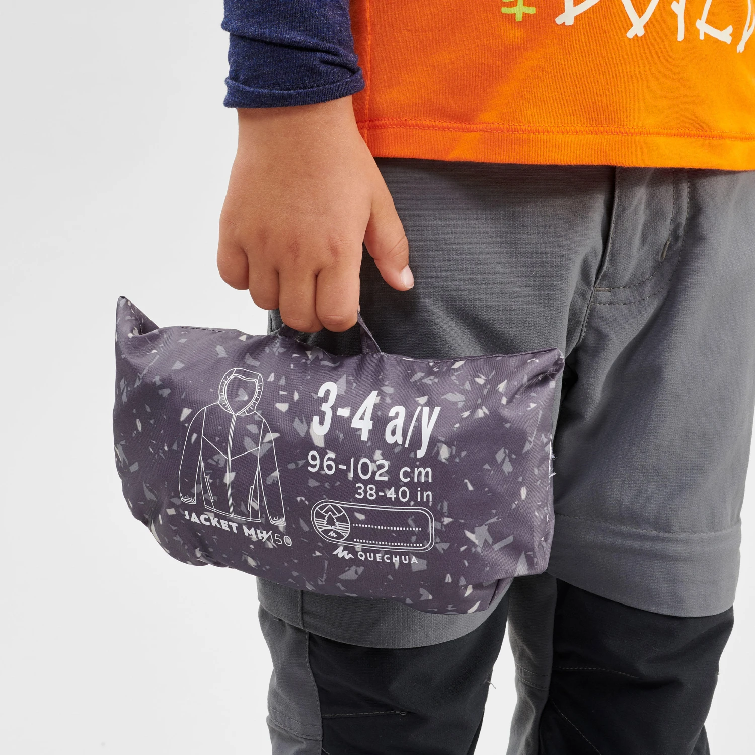 Quechua Kids’ Waterproof Hiking Jacket - MH150 - Aged 2 16 Quechua Kids’ Waterproof Hiking Jacket - MH150 - Aged 2 - Image 16