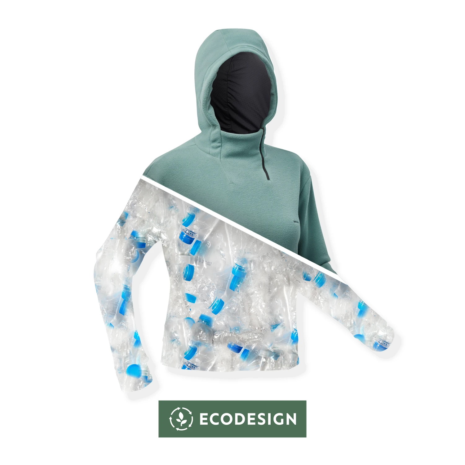 Quechua Women's Hiking Fleece Sweatshirt MH100 11 Quechua Women's Hiking Fleece Sweatshirt MH100 - Image 11