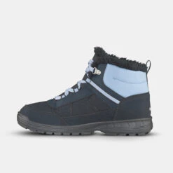 Quechua KIDS' WARM WATERPROOF HIKING BOOTS - SH100 WARM RIP-TAB - SIZE 35C -Quechua k41d33a8ba882e4fd69b164b6ae3361f9