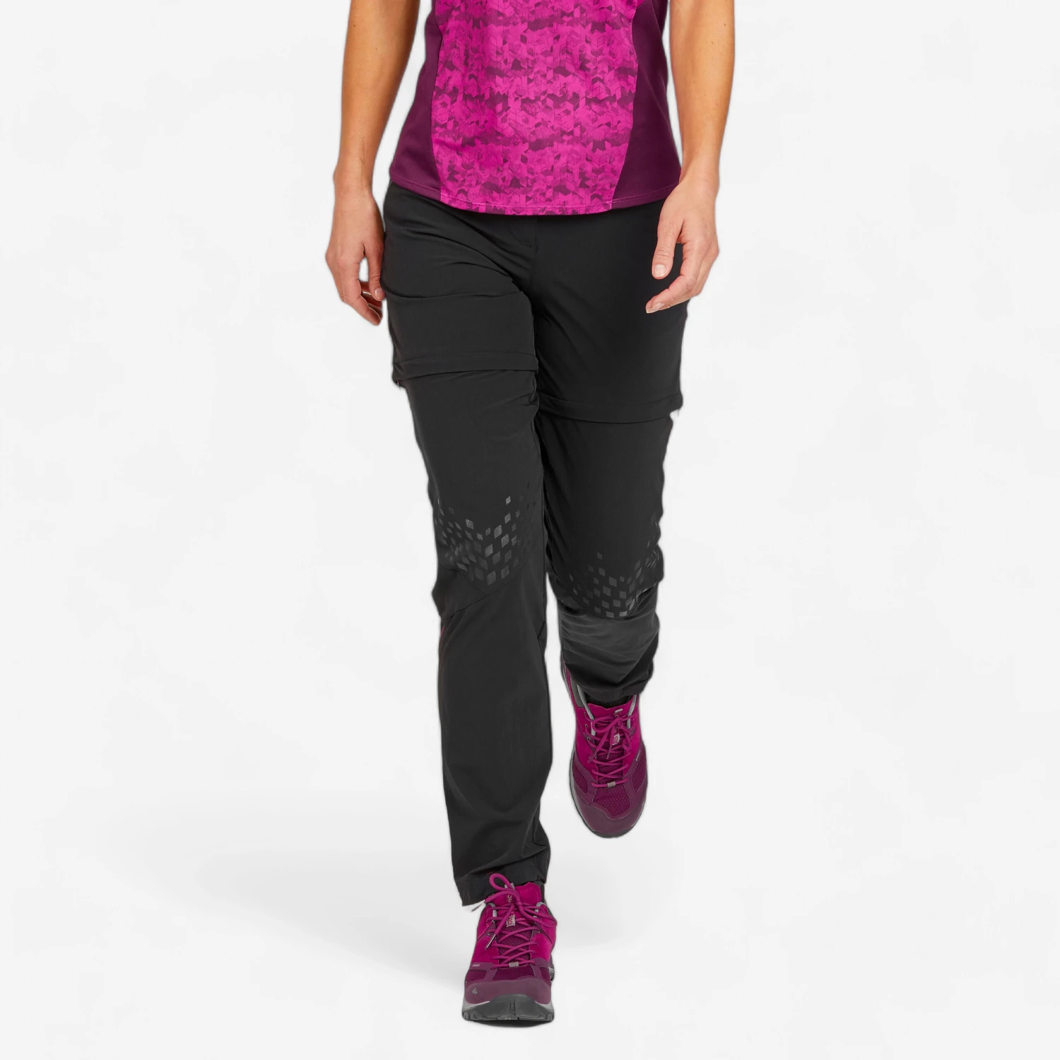 Quechua Women's Convertible Mountain Hiking Trousers 11 Quechua Women's Convertible Mountain Hiking Trousers - Image 11