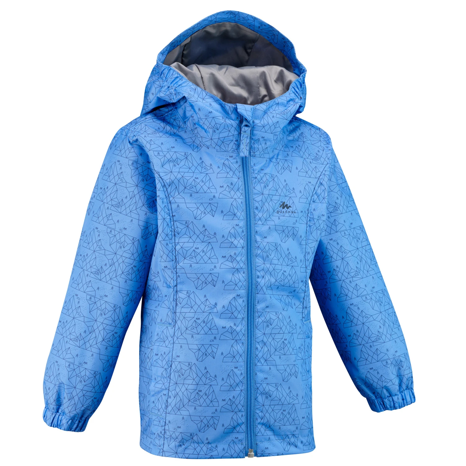 Quechua Kids' Hiking Waterproof Jacket MH500 2 1 Quechua Kids' Hiking Waterproof Jacket MH500 2