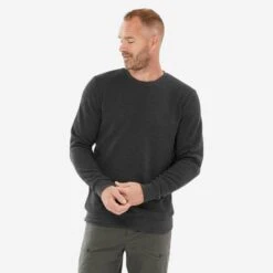 Quechua Men’s Crew Neck Hiking Sweater 37 Quechua Men’s Crew Neck Hiking Sweater -Quechua k6d22cf0d3c43cb00f8174cb1b35a63cc