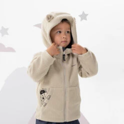 Quechua Kids' Hiking Fleece - MH500 KID Beige - Ages 2 -Quechua k7648f745e9aad09230e7fbddee94ec5c