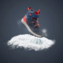 Quechua Children's Warm Waterproof Hiking Boots - SH500 Leather Velcro - Size 7 -Quechua k9989ce2d1f6e6d5004d1f7dcbbad2355