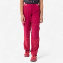 Quechua Kids’ Modulable Hiking Trousers MH500 Raspberry 7 -Quechua k9b101e9b0aa975fa686af7d7369e7bc0