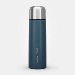 Quechua Stainless Steel Insulated Hiking Bottle 1 L Blue -Quechua kaacc1d78eb48b40e1eb7de8d05fa6d15
