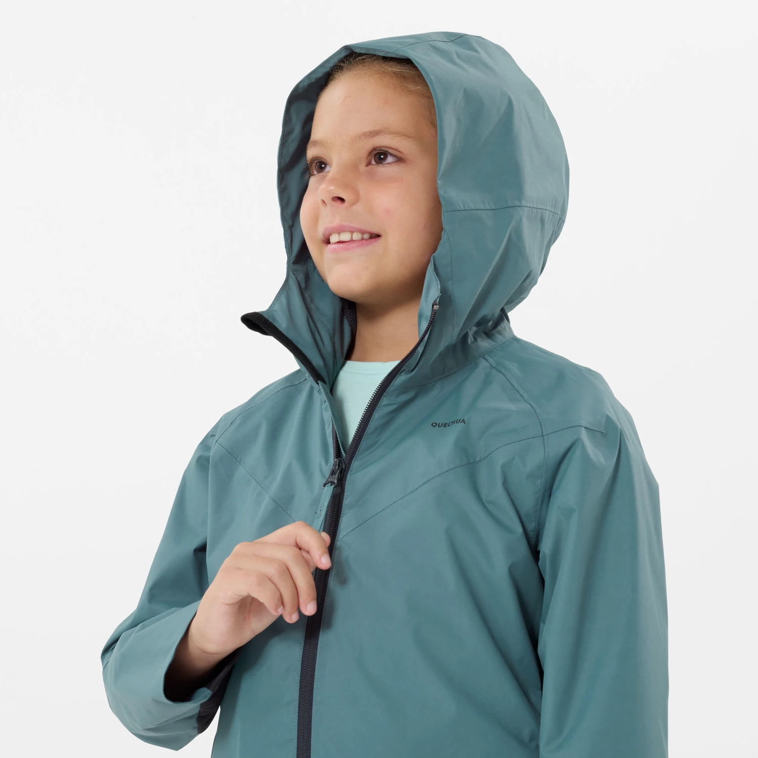 Quechua Kids’ Hiking Waterproof Jacket MH500 7-15 Years 6 Quechua Kids’ Hiking Waterproof Jacket MH500 7-15 Years - Image 6