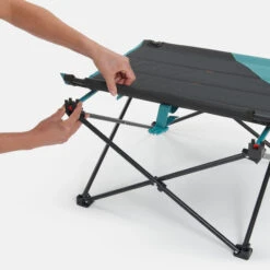 Quechua LOW FOLDING CAMPING TABLE MH100 Grey -Quechua ke3174b1a935714b65fc9871b034221d1