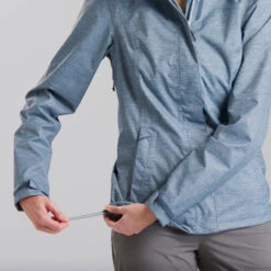 Quechua Women’s Waterproof Mountain Walking Jacket MH100 -Quechua kf5953a52eac5edf78d8f1bb630faf8e9