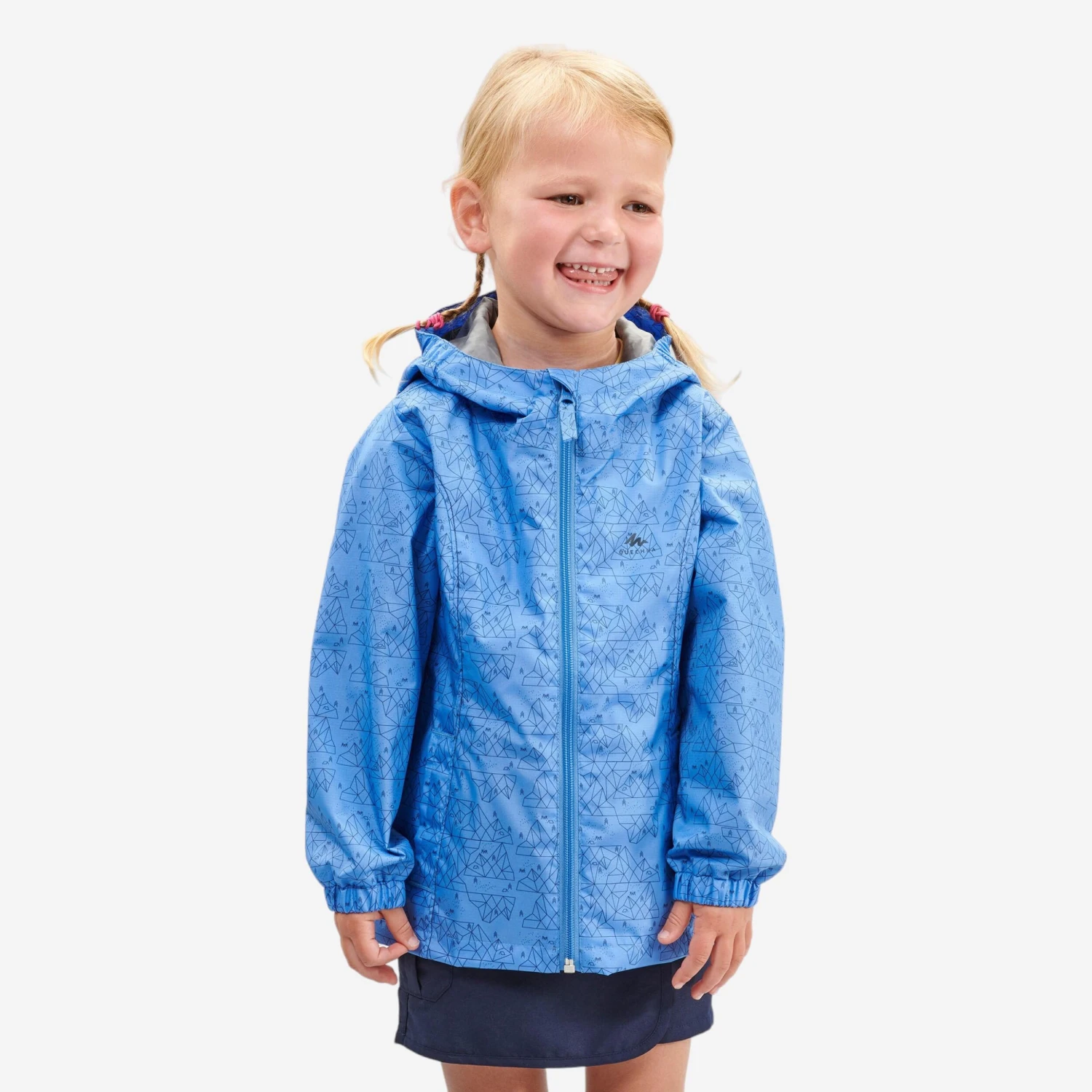 Quechua Kids' Hiking Waterproof Jacket MH500 2 4 Quechua Kids' Hiking Waterproof Jacket MH500 2 - Image 4